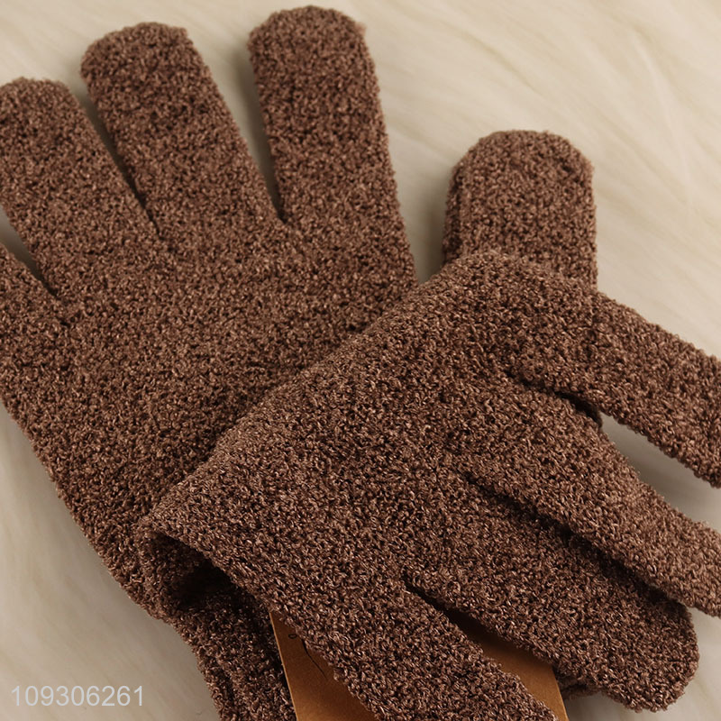 Hot selling bath gloves exfoliating gloves wholesale