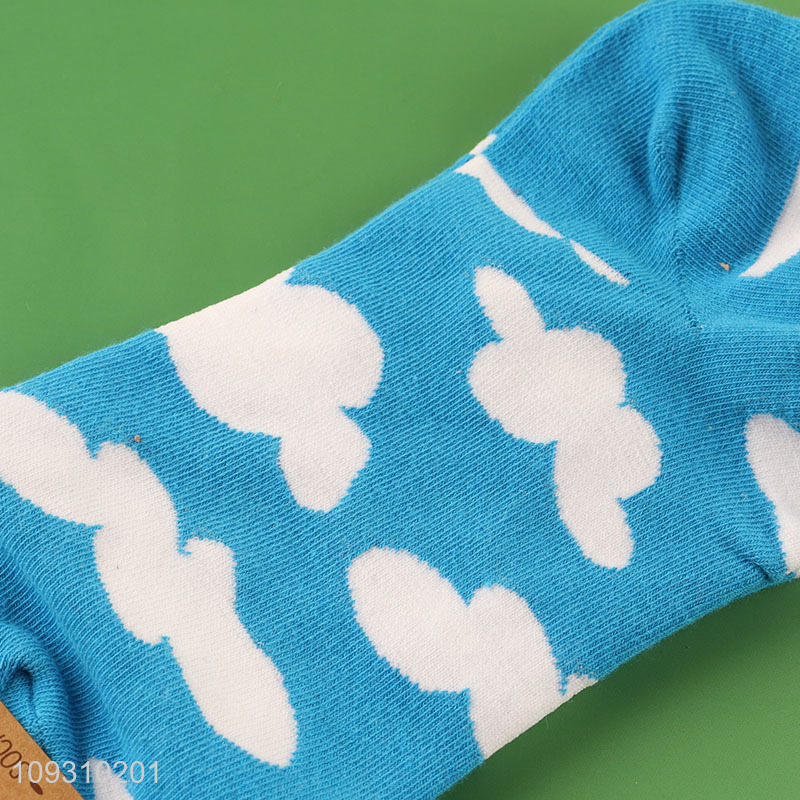 Good price breathable cotton socks women ankle socks