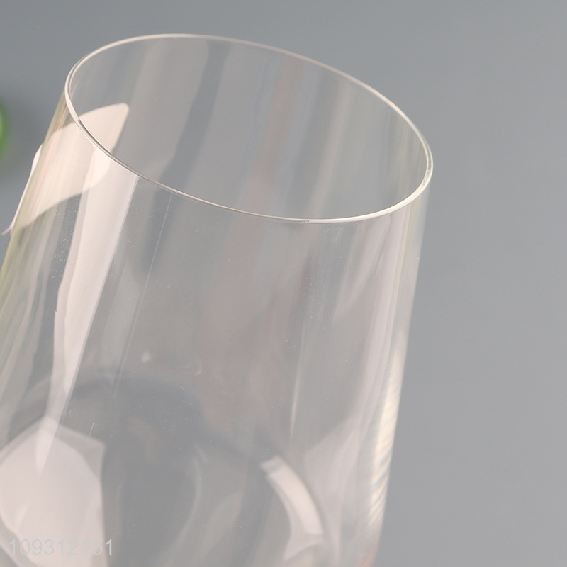 Best selling unbreakable glass champagne glasses goblet cup