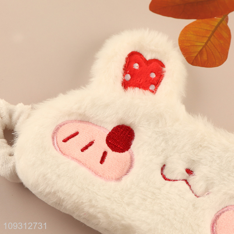 Factory wholesale plush rabbit travel sleeping eye mask