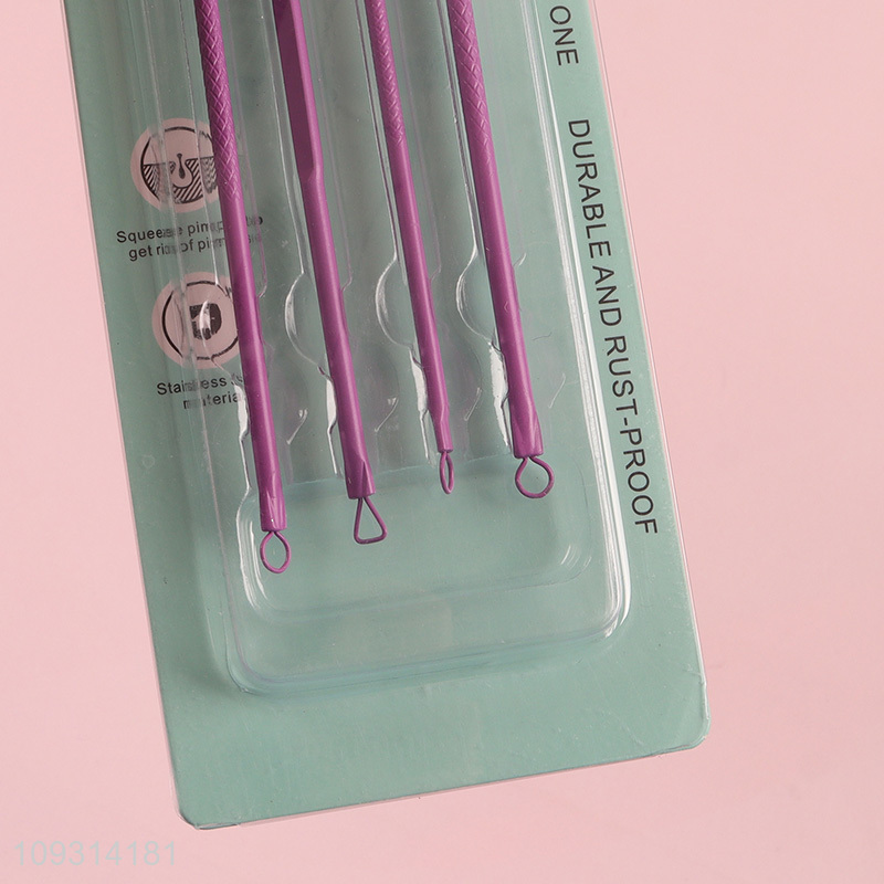 Top products skin care 4pcs blackhead extractor set
