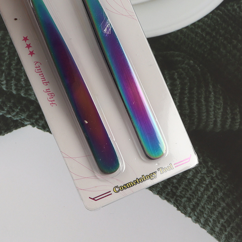 China wholesale 2pcs eyebrow tweezers makeup tool set
