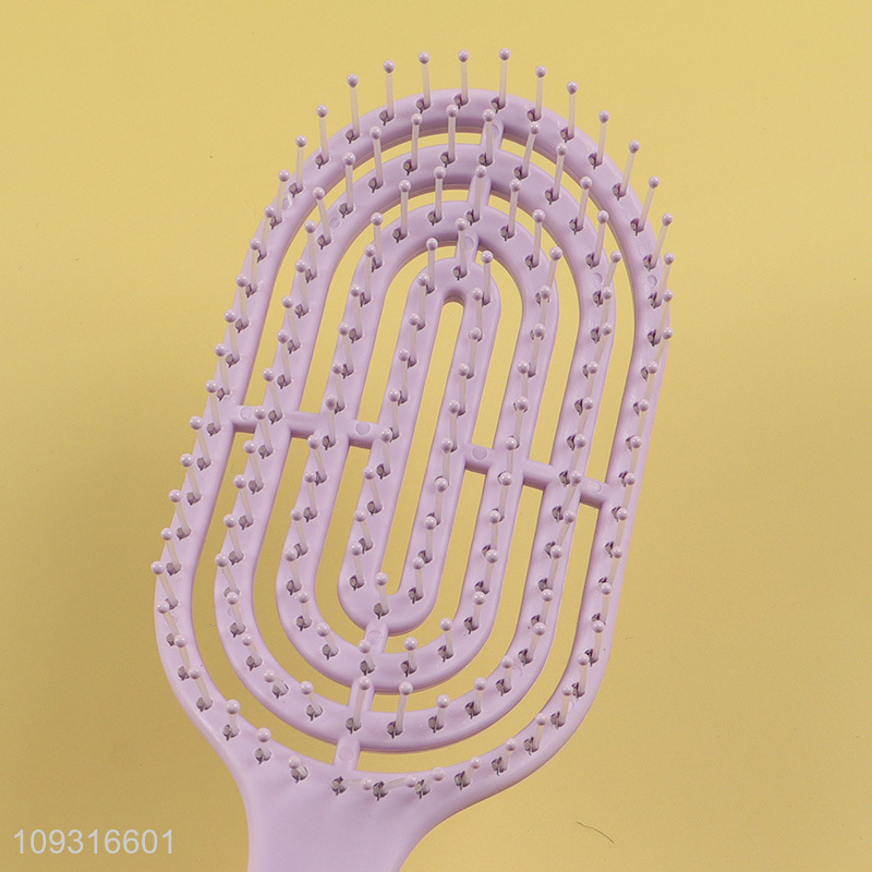 Low price multicolor hollow hair comb hair brush