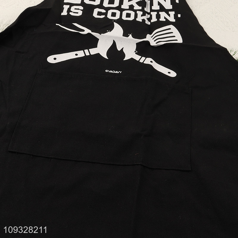 Good quality black oil-proof kitchen apron