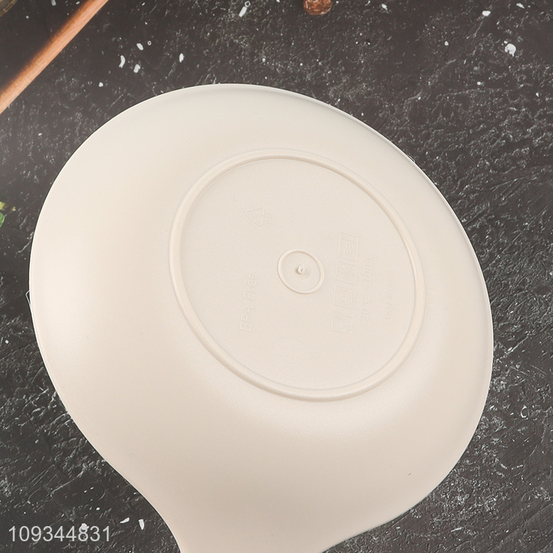 Best sale 4pcs plastic spoon plate with handle