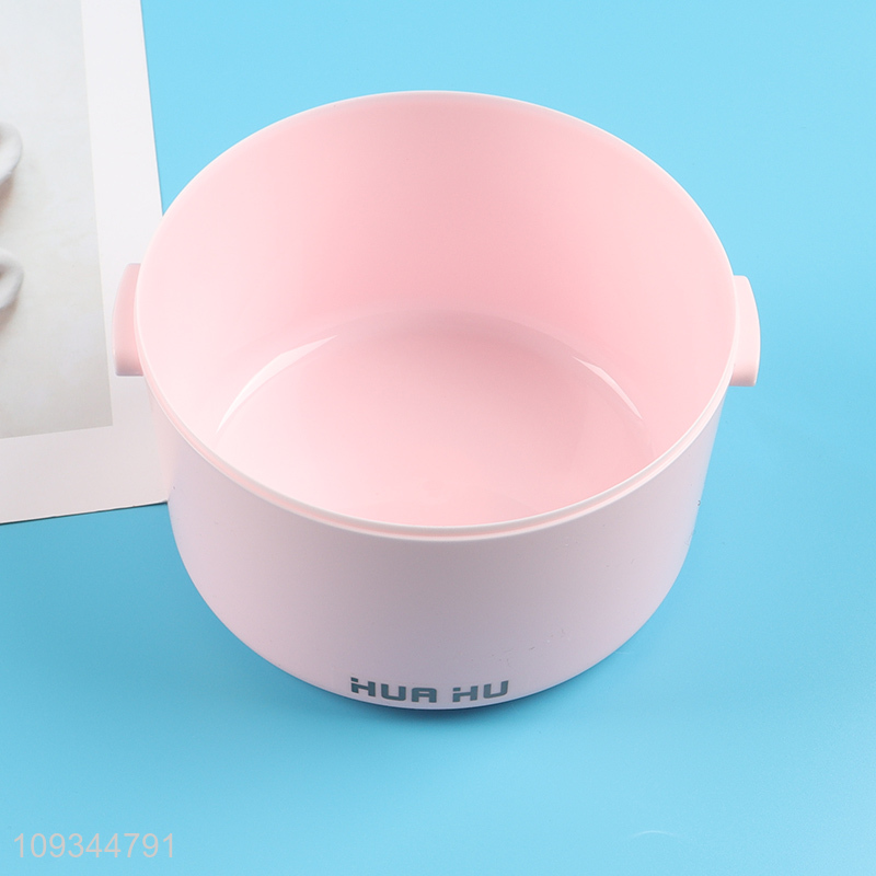 Factory direct sale double-layer plastic round lunch box