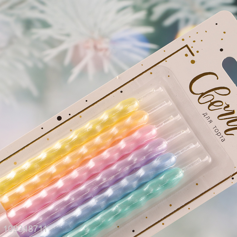 Top products multicolor birthday cake decoration candle
