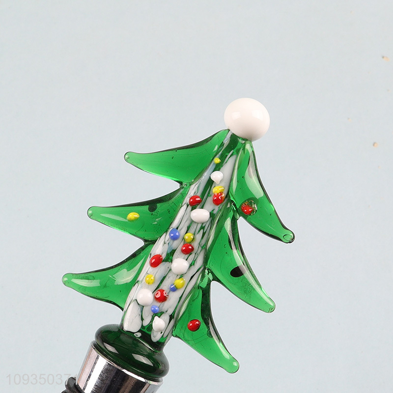 Good selling Christmas wine bottle stopper