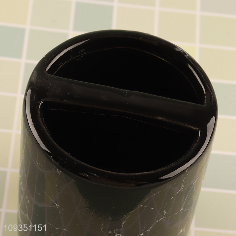 China products black bathroom accessories toothbrush holder