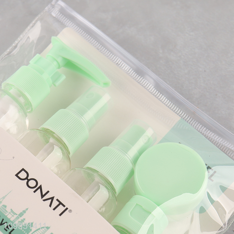 China wholesale 5pcs travel kit plastic bottle
