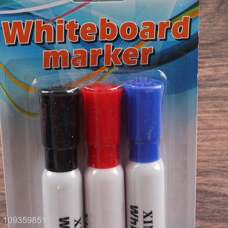 Factory price 3pcs erasable white board marker