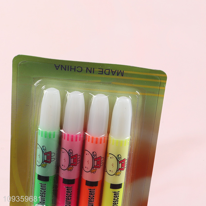 Low price school office highlighter pen fluorescent pen