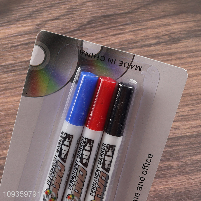 Top quality school office 3pcs permanent marker