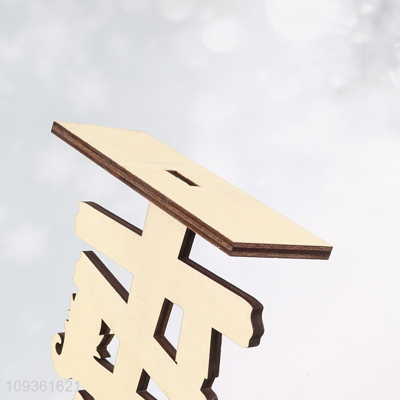 Popular products Christmas tree shape wooden ornament