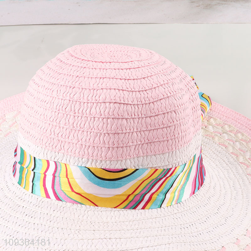 Good price multicolor fashion straw hat beach hat