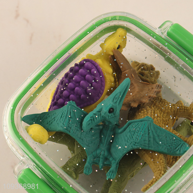 Top products dinosaur shape stationery eraser set for sale