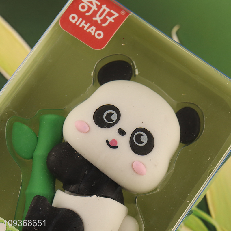 Online wholesale panda shape stationery assembled eraser