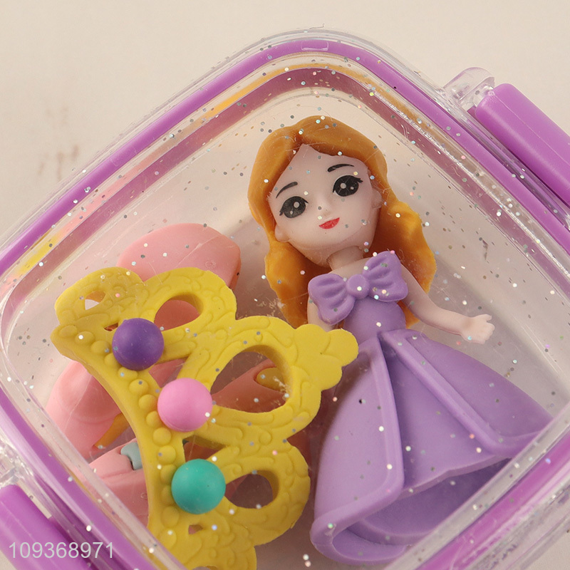 Best quality princess kids stationery eraser set
