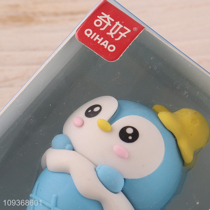 Good quality penguin Icecream creative stationery eraser
