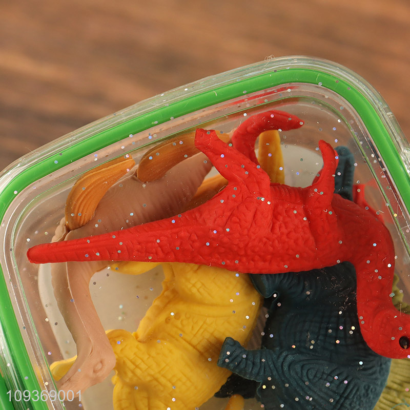 Hot sale dinosaur series tpr stationery eraser set
