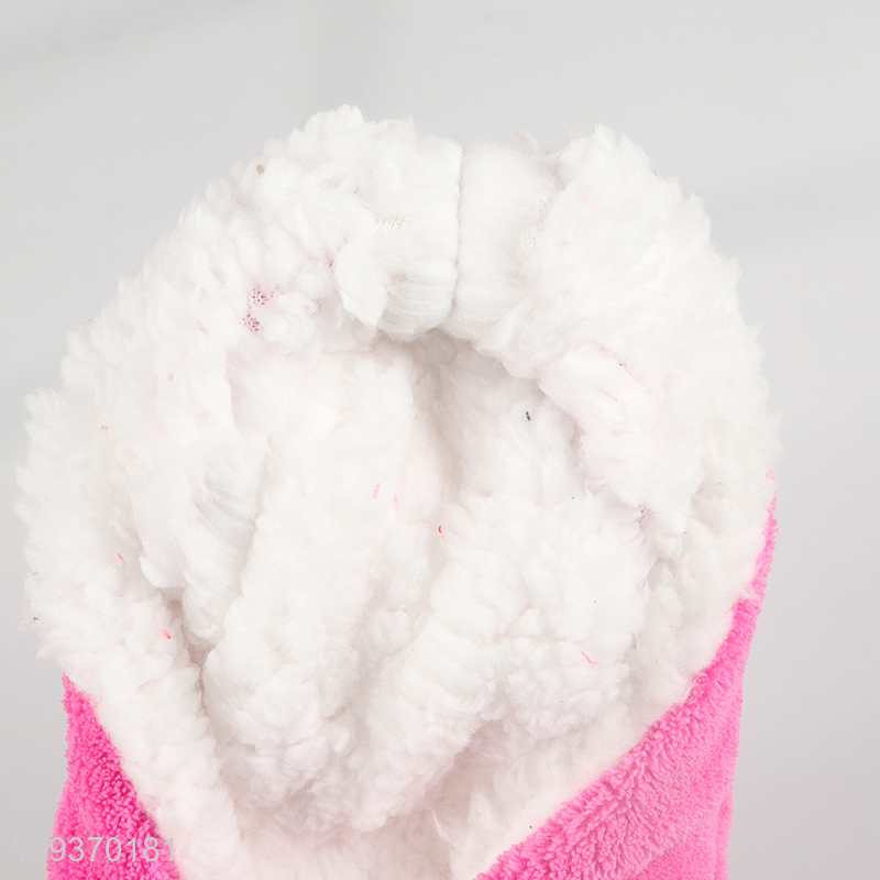 Factory supply winter plush home floor slippers for sale