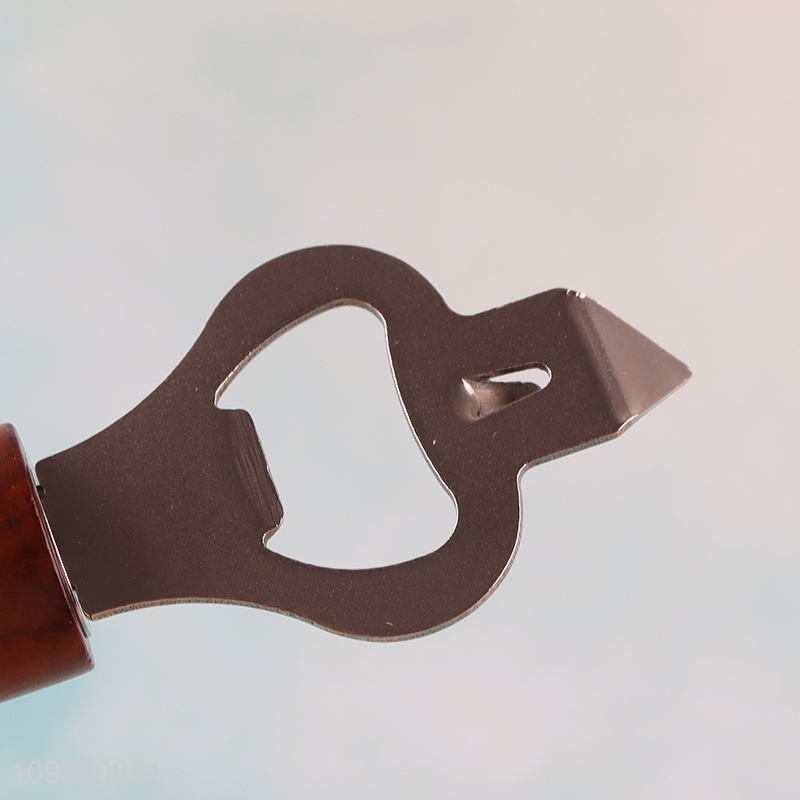 New product bottle opener cans opener with wooden handle