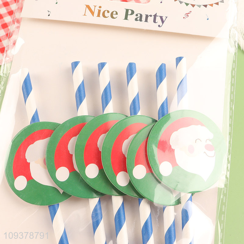 Good quality paper straw drinking straw for Christmas party