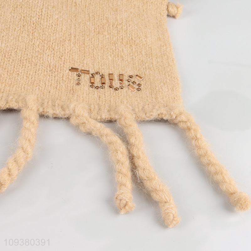 Top sale fashion warm windproof knitted scarf