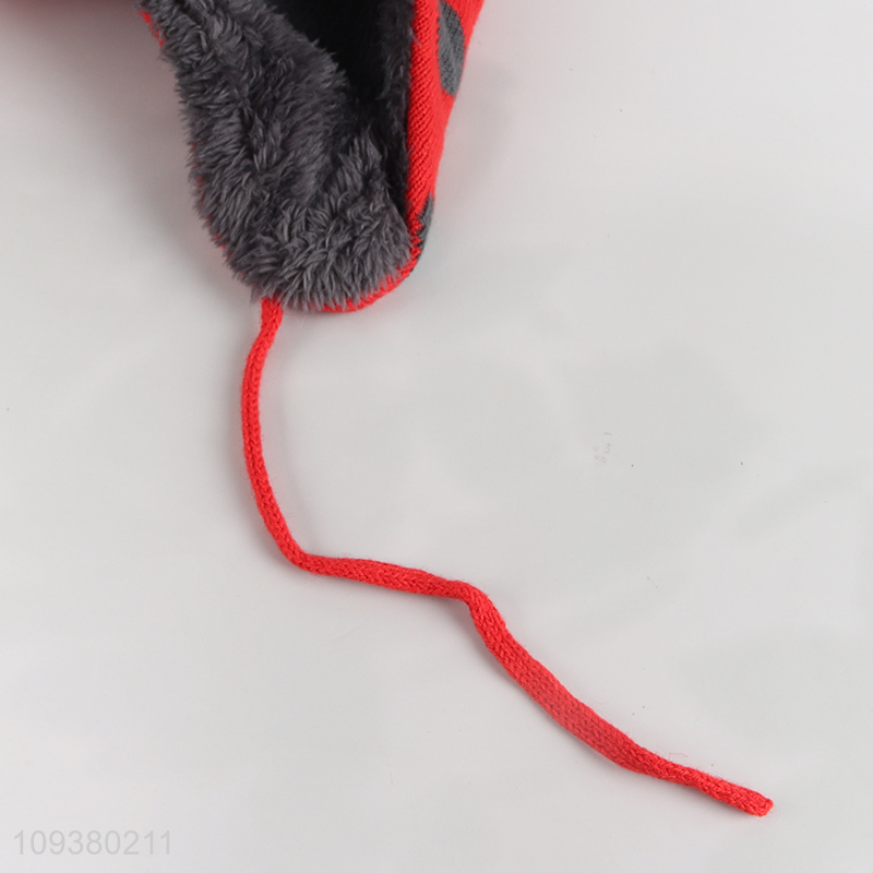 Top products knitted hat winter cartoon earflap hat