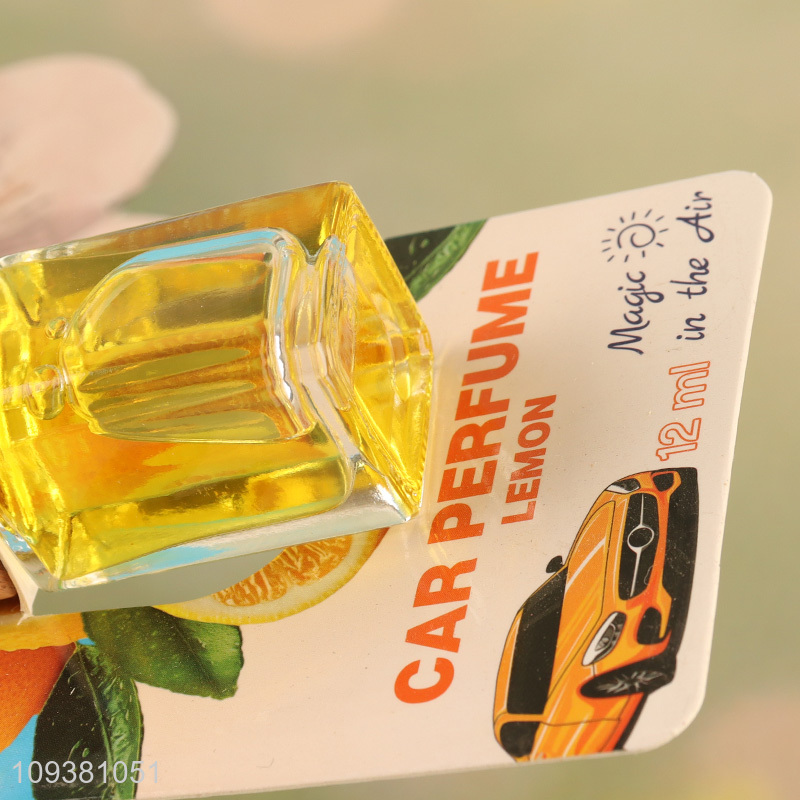 Hot sale lemon hanging car perfume automobile perfume