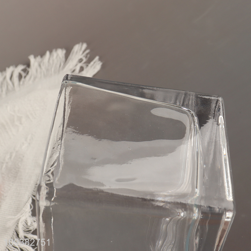 Latest products   rectangle glass flower vase hydroponic vase