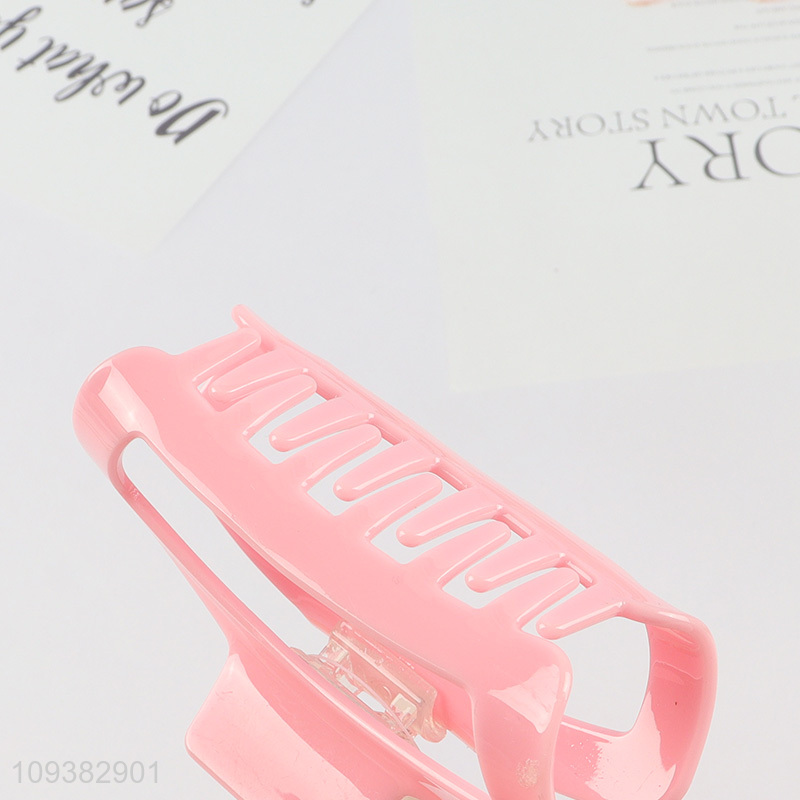 Top sale pink hai claw clips hair decoration
