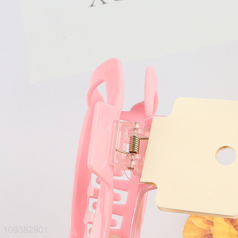 Top sale pink hai claw clips hair decoration