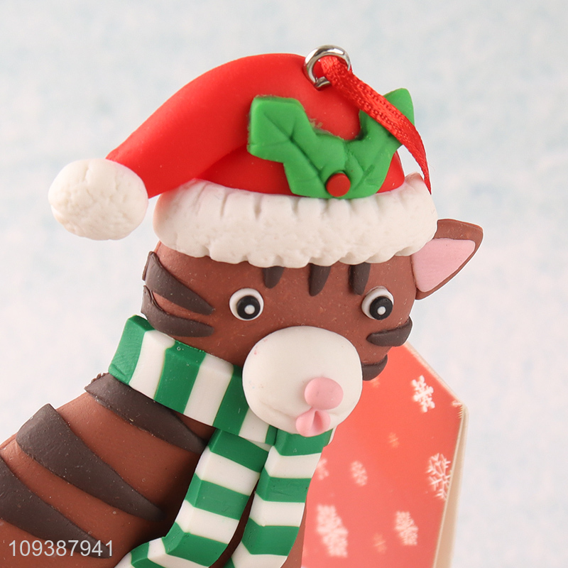Best selling cat Christmas hanging ornament decoration