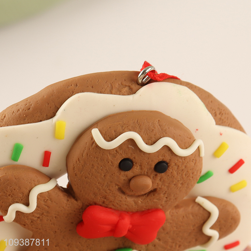 Top quality gingerbread house Christmas hanging ornament decoration