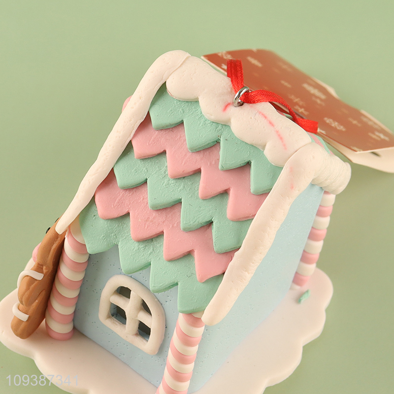 Low price Christmas decoration gingerbread house ornament