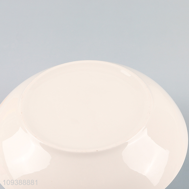 Best quality 8 inch ceramic tableware soup plate
