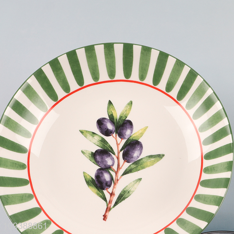 Best sale 8 inch ceramic soup plate wholesale