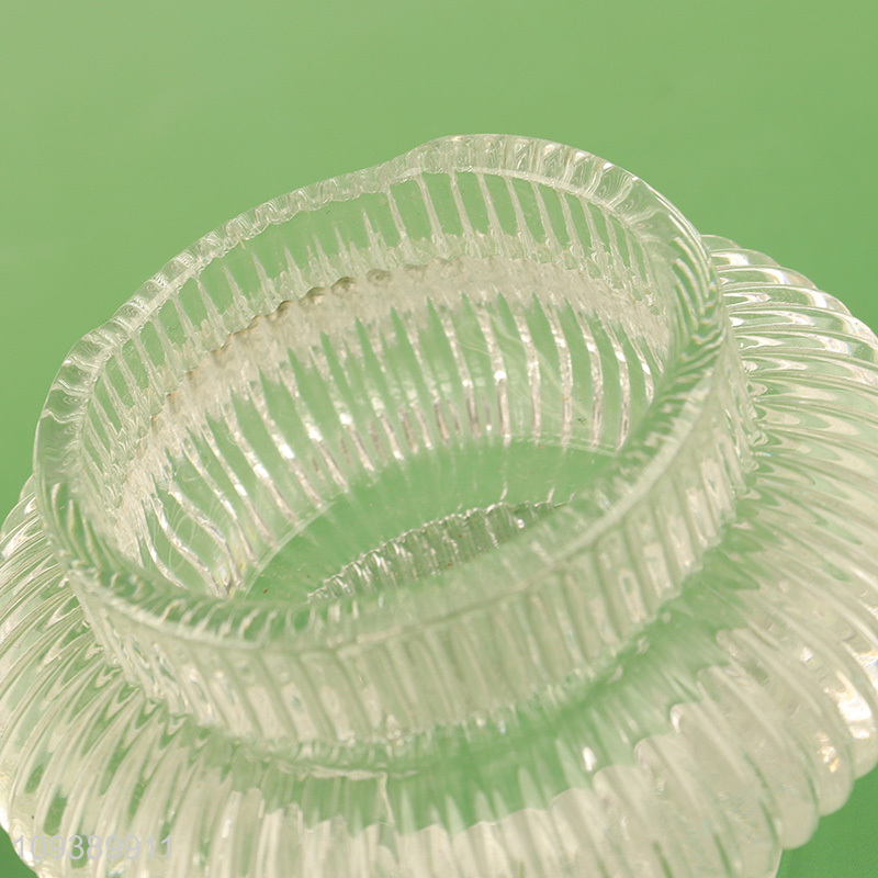 Best selling clear glass candle jar holder candle cup