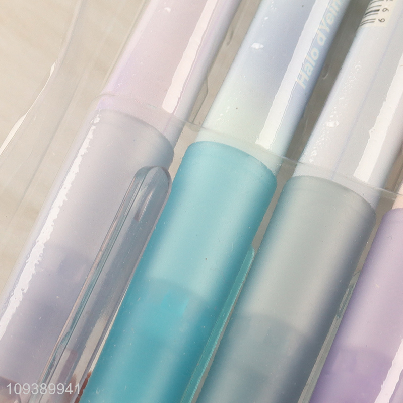 Top quality non-toxic 4colors highlighter pen set