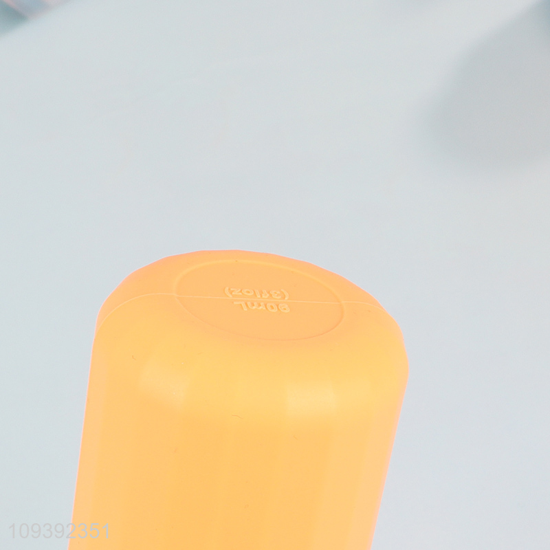 Popular products portable travel silicone bottle with lid