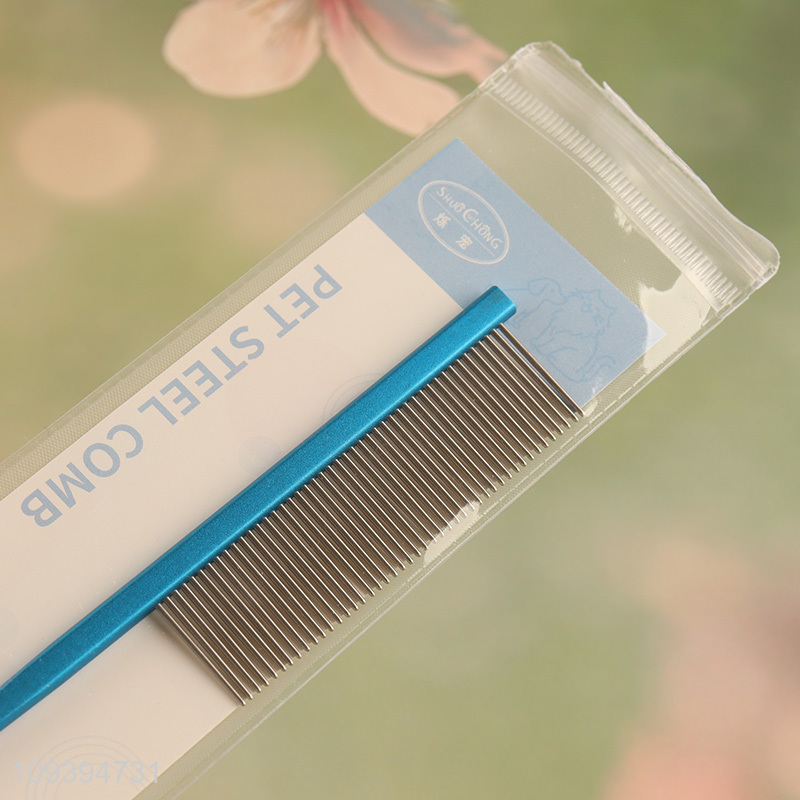 Top sale pet grooming tool pet steel comb