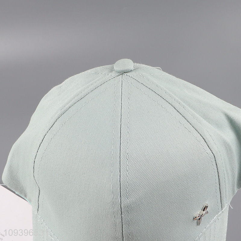 Hot sale solid color embroidered baseball cap