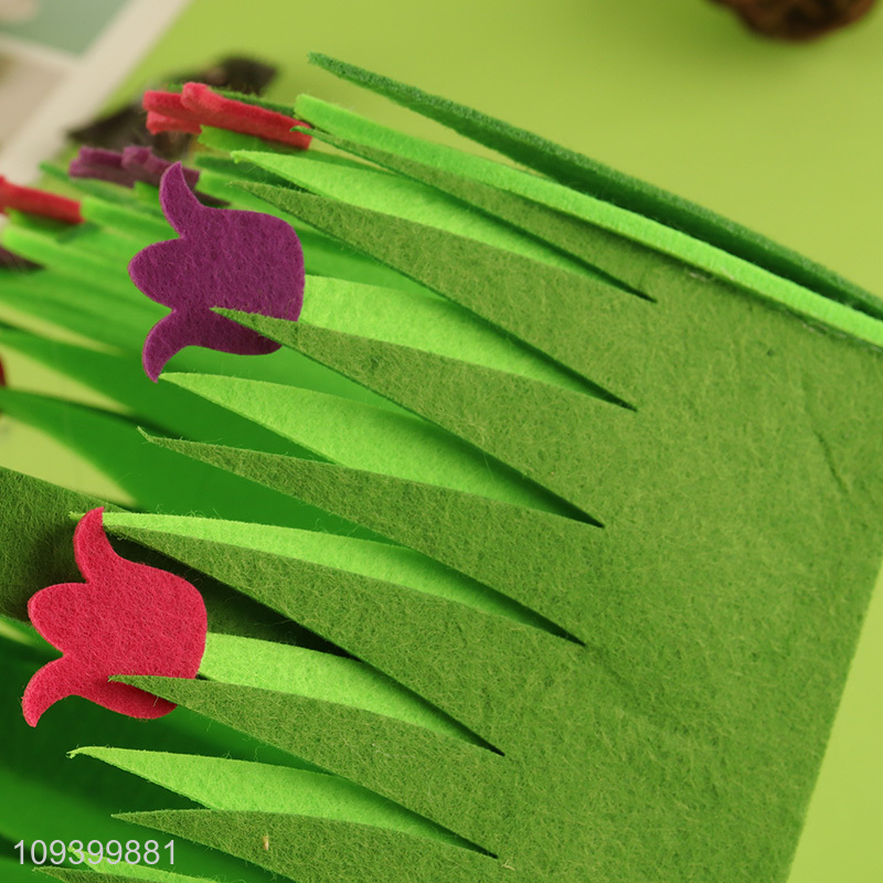Wholesale easter felt basket tote basket