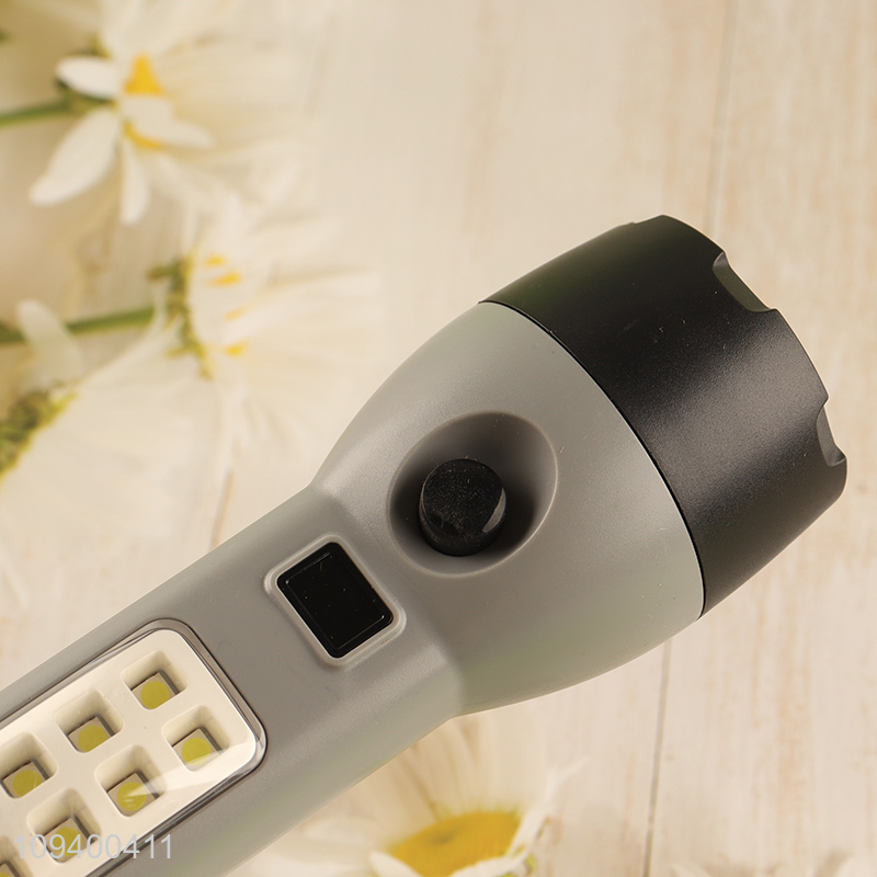 China products plastic dual lights source flashlight