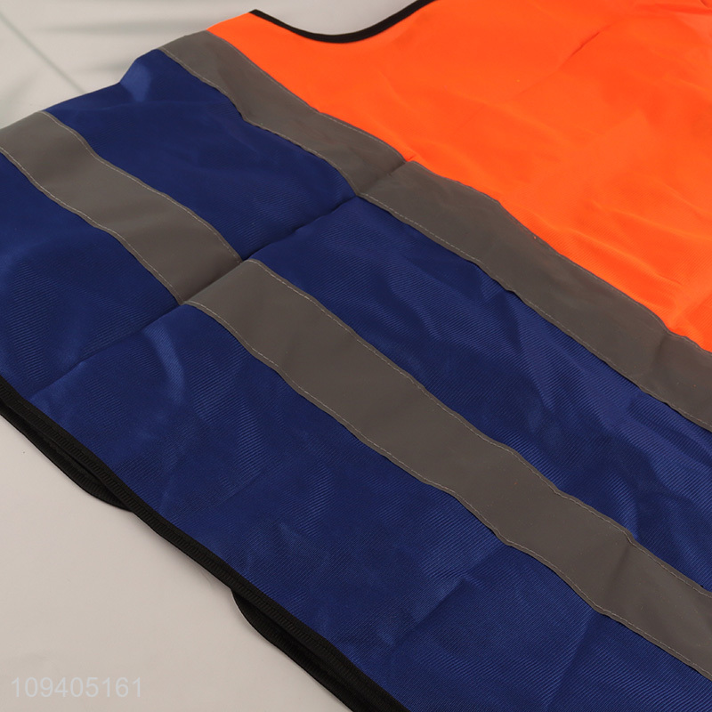 Online wholesale safety vest with multiple pockets and reflective strips