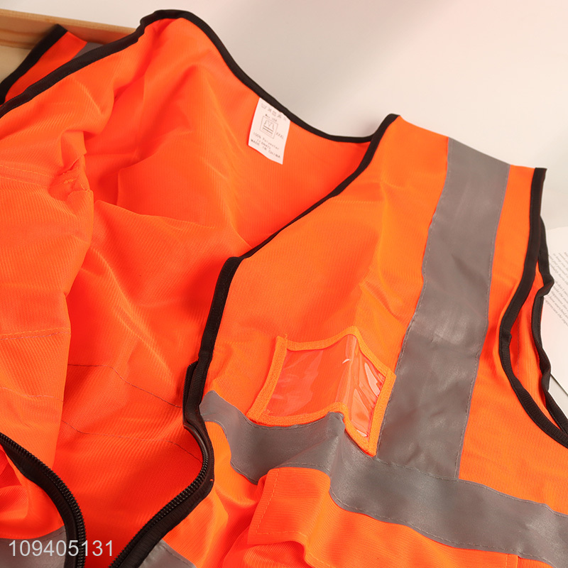 Good sale high visibility safety vest with multiple pockets