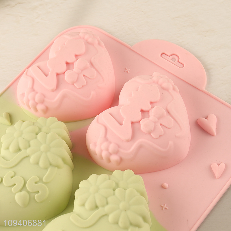 New arrival heart shape silicone cake mold