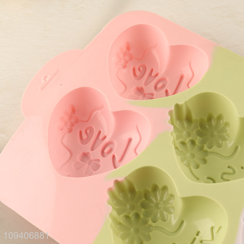 New arrival heart shape silicone cake mold
