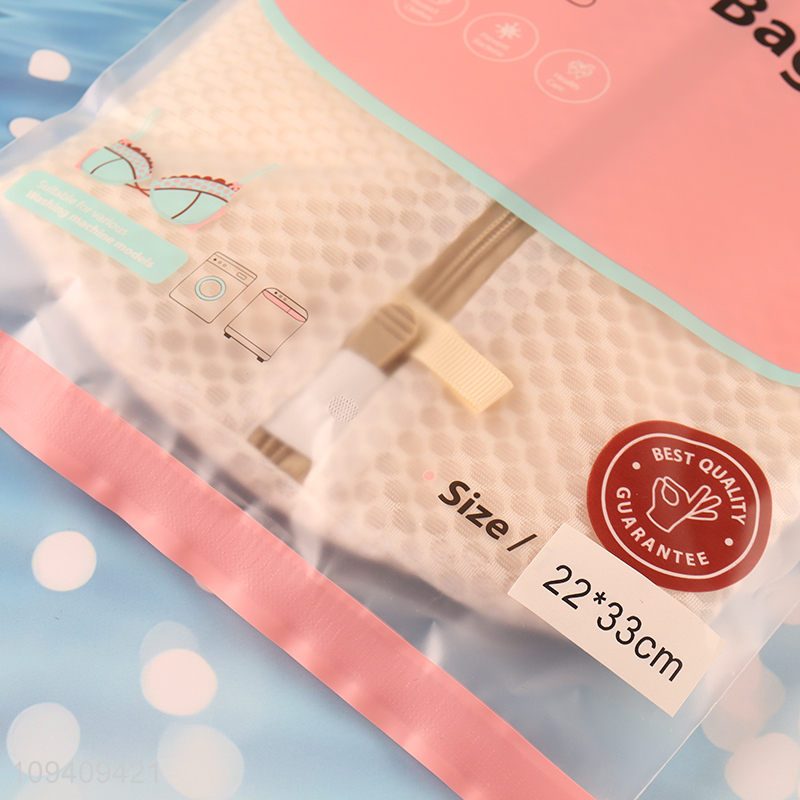 Good price 90g honeycomb mesh cylinder laundry bag